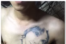 Chàng trai xử lý hình xăm bạn gái sau khi chia tay
