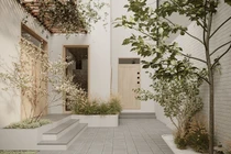 Ngôi nhà lẩn khuất giữa phố thị ồn ào với sân vườn yên tĩnh