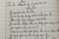 Bài văn tả cô giáo của học sinh tiểu học khiến dân tình đứng hình