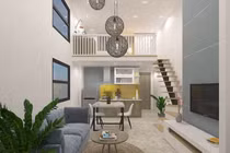 Nhà cấp 4 gác lửng 3 phòng ngủ đẹp ngất ngây