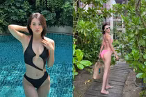 Chọn bikini giản đơn vẫn hút ánh nhìn, chỉ có thể là Tiểu Vy
