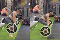 Em gái Trấn Thành khoe bụng bầu khệ nệ nâng tạ cực đỉnh