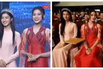 Hoa hậu Đỗ Thị Hà và Á hậu Phương Nhi chung một khung hình