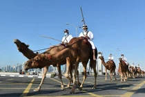 Đến hẹn lại lên: Quân đội Qatar duyệt binh với kỵ binh và lạc đà