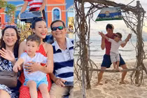 Lộ ảnh chồng cũ đi du lịch cùng nhà đẻ Hoàng Oanh?