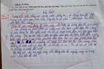 Bài làm của học sinh khiến giáo viên cũng phải lắc đầu bất lực