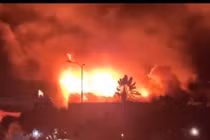 Đang cháy lớn tại khu công nghiệp Bàu Xéo ở Đồng Nai