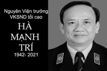 Tang lễ nguyên Viện trưởng VKSNDTC Hà Mạnh Trí tổ chức cấp Nhà nước