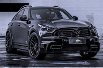 Ngắm Infiniti QX70 lột xác thành màu đen lộng lẫy