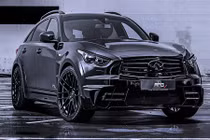 Ngắm Infiniti QX70 lột xác thành màu đen lộng lẫy