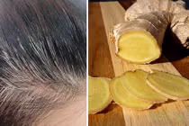 Video: Tóc bạc sẽ đen nhánh trở lại tức thì với 2 nhánh tỏi và 1 củ gừng