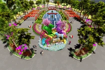 Ngắm 7 kỳ quan thế giới bằng hoa tươi tại Sun World Halong Complex