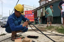 Mạng lưới viễn thông của VNPT tại miền Trung đảm bảo thông suốt trong bão