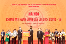 Tân Hoàng Minh tiếp tục ủng hộ công tác phòng chống dịch covid - 19