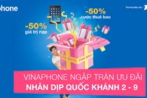 “Bão” khuyến mãi của VinaPhone chào mừng Quốc Khánh