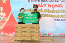 NutiFood đồng hành cùng bộ đội biên phòng chống dịch COVID-19