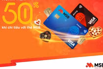 MSB hoàn tiền 50% khi chi tiêu thẻ quốc tế dịp 8/3