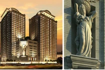 Phù điêu “Người đàn bà mang nước” Tuyệt tác của công trình Tuyệt phẩm