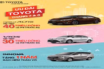 Toyota Việt Nam khuyến mãi mua xe trong tháng 7 và 8 