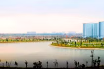 Hồ điều hòa, lá phổi xanh trong lòng khu đô thị Thanh Hà - Mường Thanh