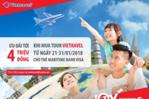 Du lịch cùng thẻ tín dụng Maritime Bank Visa nhận ưu đãi tới 4 triệu đồng