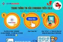 EVNHANOI thông tin lịch cắt điện, hóa đơn... trên Zalo