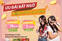 Hoàn tiền đến 10 triệu đồng khi dùng thẻ HDBank