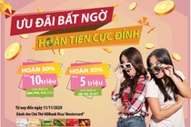 Hoàn tiền đến 10 triệu đồng khi dùng thẻ HDBank