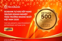 SeABank tăng hạng vượt bậc, đứng 190/500 trong BXH FAST500