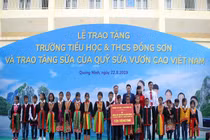 Trẻ em Quảng Ninh đón trường mới từ Chủ tịch Quốc hội và 71 ngàn ly sữa ngon