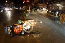 Va chạm với xe ben, sỹ quan quân đội tử vong