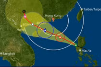 Bão Mujigae đổ bộ Philippines, có thể vào Quảng Ninh