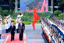 Tổng bí thư Nguyễn Phú Trọng đón ông Tập Cận Bình