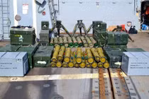 Cận cảnh lô vũ khí trên tàu Iran bị Liên quân Arab bắt