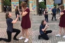 Cặp đôi đồng tính nữ gây sốt MXH vì lời cầu hôn trùng hợp bất ngờ