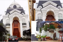 Chiêm ngưỡng biệt thự trắng tinh khôi giữa phố núi của đại gia Hòa Bình