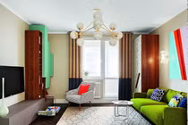 Nổi bật căn hộ màu sắc tươi sáng cho gia đình trẻ 