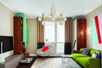 Nổi bật căn hộ màu sắc tươi sáng cho gia đình trẻ 