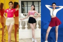 Ngắm đôi chân “cực phẩm” dài 1m11 của Hoa hậu Đỗ Thị Hà