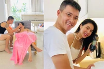 Công Vinh “đội vợ lên đầu”, chiều Thủy Tiên hết mức