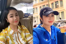 NSND Thu Hà trẻ đẹp rạng rỡ ở tuổi 56