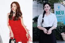 Bảo Thy diện váy đỏ rực, Đỗ Thị Hà về thăm trường cũ