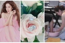 “Á hậu rửa chân cho chồng” được ông xã tặng 3 chiếc nhẫn kim cương