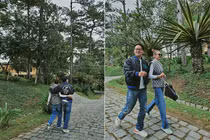 Vợ chồng Thanh Hằng tình tứ ở Đà Lạt