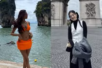 Hoàng Thùy đi biển giữa ồn ào, Phương Nga check-in khi trở lại Pháp
