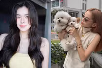 Tường San khoe mặt mộc, Kỳ Duyên chụp ảnh cùng cún cưng