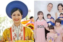 Nhan sắc vợ trẻ đẹp, sinh 5 con cho nghệ sĩ Vượng Râu