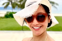 Nhan sắc thật của Hồng Nhung sau loạt ảnh dáng ngon như gái xuân