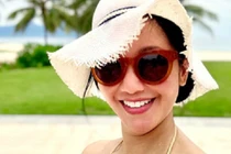 Nhan sắc thật của Hồng Nhung sau loạt ảnh dáng ngon như gái xuân