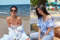 Thời trang trễ nải, quyến rũ của Hiền Thục